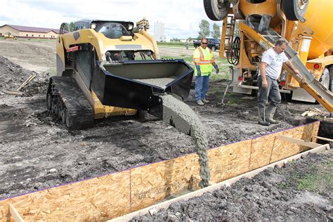 skid steer concrete hopper